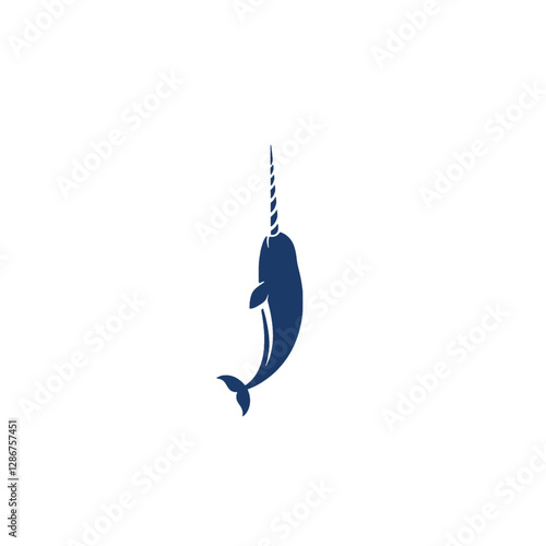 Narwhal Vector Logo Design
