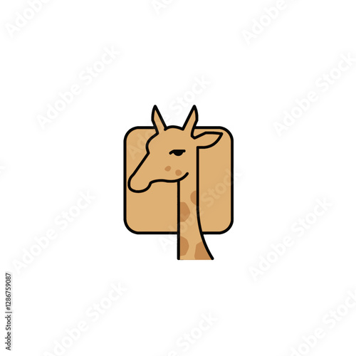 Giraffe Vector Logo Design