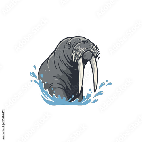 Walrus Vector Logo Design