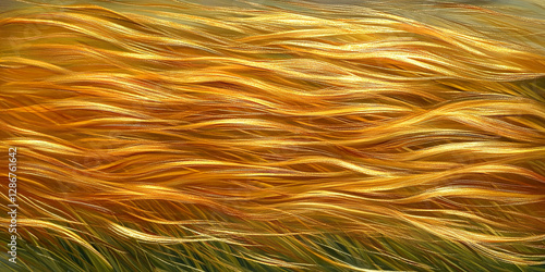 Wallpaper Mural Golden Wheat Field Wind Patterns
 Torontodigital.ca