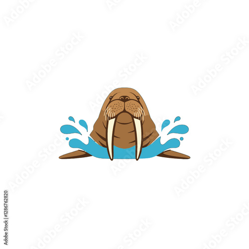 Walrus Vector Logo Design