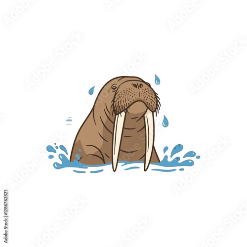 Walrus Vector Logo Design