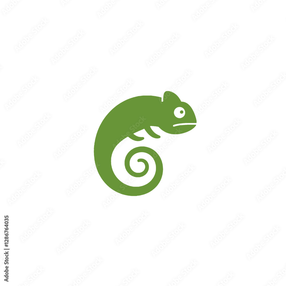 Fototapeta premium Chameleon Vector Logo Design