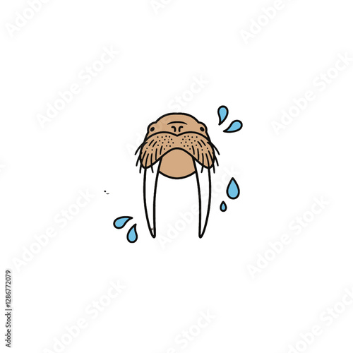 Walrus Vector Logo Design
