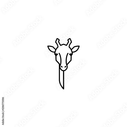 Giraffe Vector Logo Design