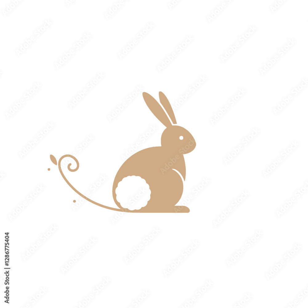 Rabbit Vector Logo Design Rabbit Vector Logo Design