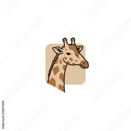 Giraffe Vector Logo Design
