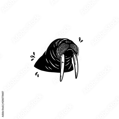 Walrus Vector Logo Design