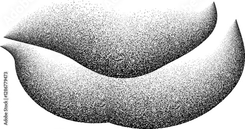A close up of a mouth with a blurry outline of the lips