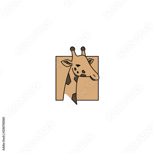 Giraffe Vector Logo Design