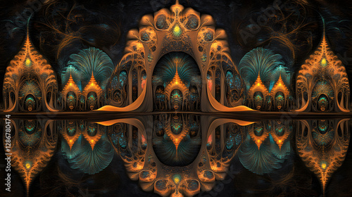 Wallpaper Mural Reflection of a tulip in a mirror surrounded by soft lighting and artistic elements in an elegant setting Torontodigital.ca