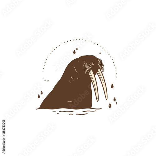 Walrus Vector Logo Design