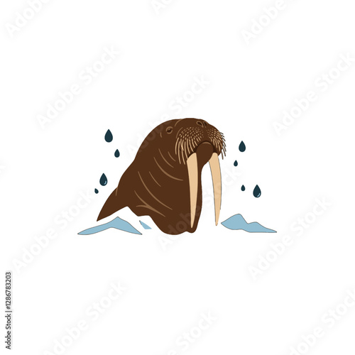 Walrus Vector Logo Design