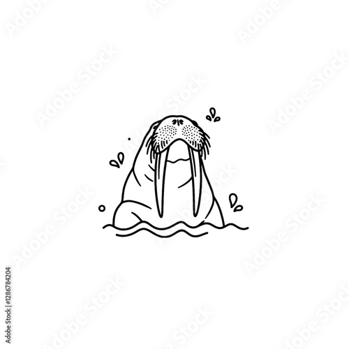 Walrus Vector Logo Design