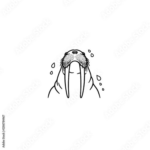 Walrus Vector Logo Design