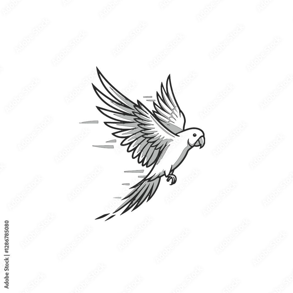 Obraz premium Parrot Vector Logo Design