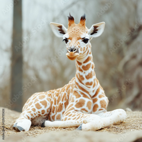 Baby Animal In A Zoo Isolated