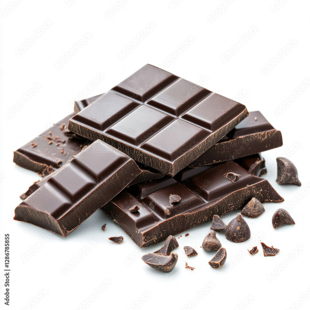 Chocolate Bar Isolated Chocolate Bar Isolated