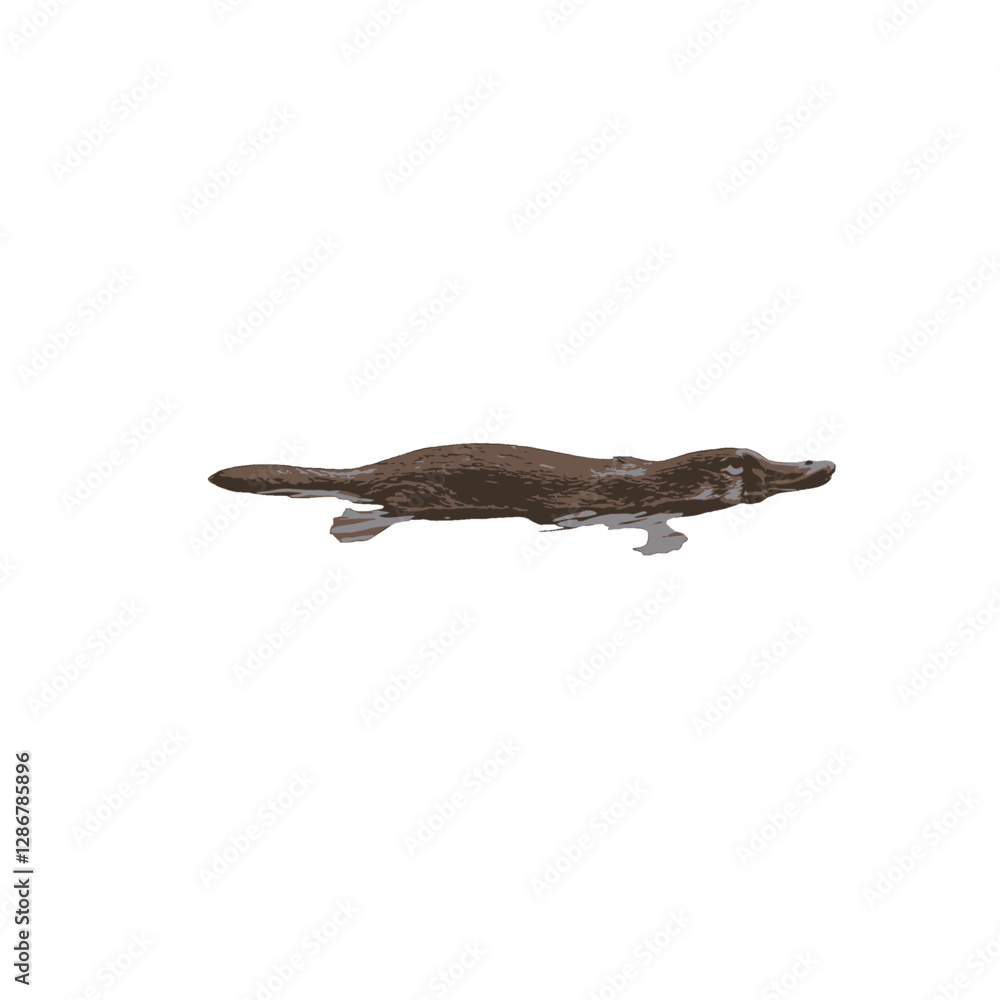 Platypus Vector Logo Design Platypus Vector Logo Design