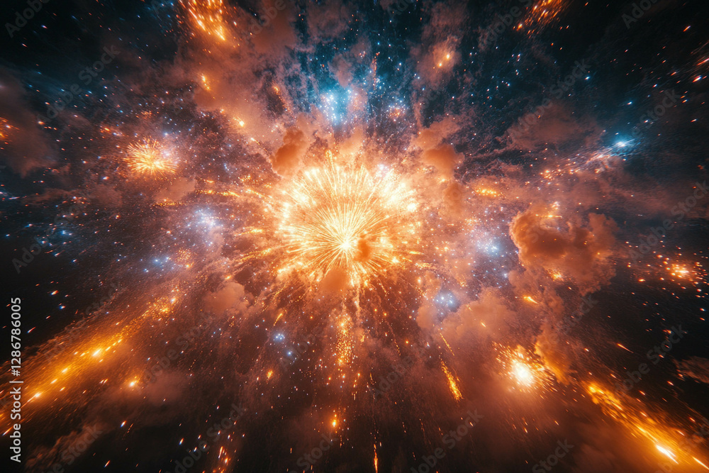 Fototapeta premium Fireworks Background