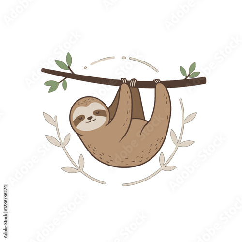 Sloth Vector Logo Design