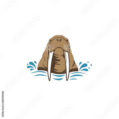 Walrus Vector Logo Design