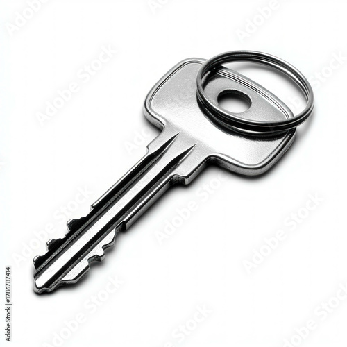 Silver Key Isolated