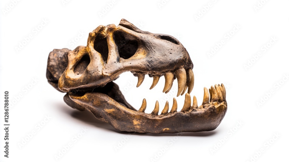 Close-up of a T-Rex figurine's jaw and teeth, showcasing prehistoric predator's fierce anatomy.
Close-up of a T-Rex figurine's jaw and teeth, showcasing prehistoric predator's fierce anatomy.