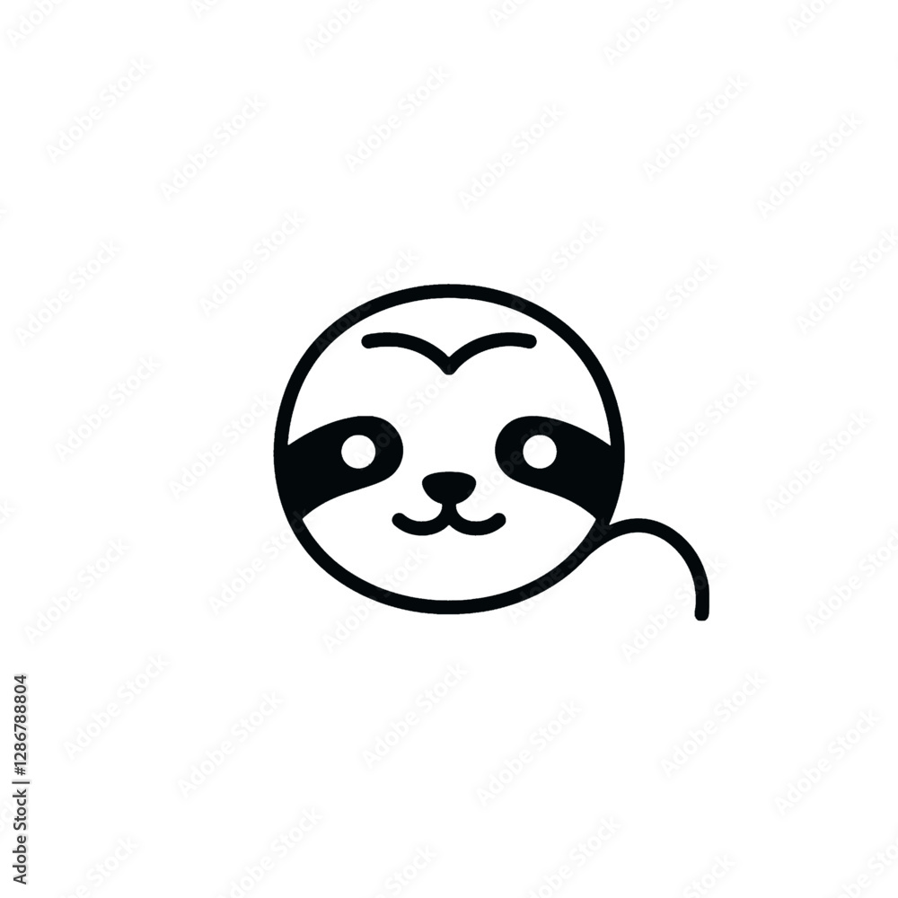 Sloth Vector Logo Design Sloth Vector Logo Design