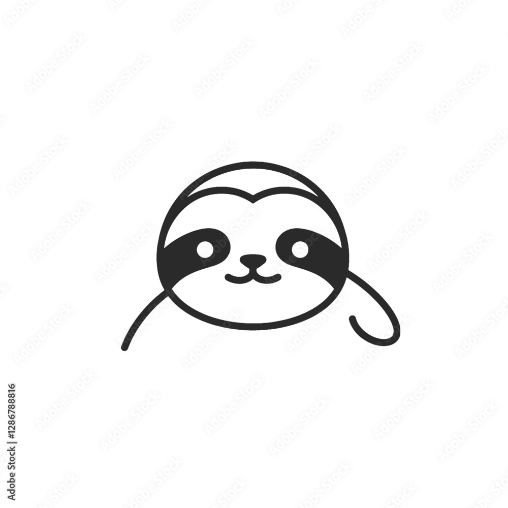 Sloth Vector Logo Design Sloth Vector Logo Design