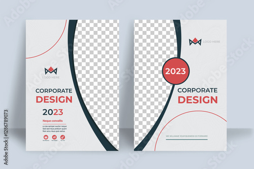 Cover Corporate Design Company template a4 page print business profile annual report brochure catalog corporate Landscape Layout Portfolio Abstract Presentation leaflet Webpage Creative PowerPoint mag