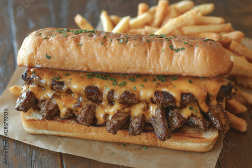 Wallpaper Mural Cheese Steak Sandwich Torontodigital.ca