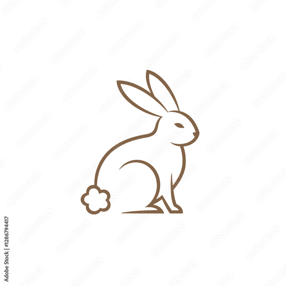 Obraz premium Rabbit Vector Logo Design