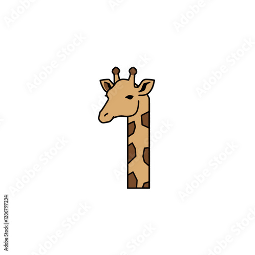 Giraffe Vector Logo Design