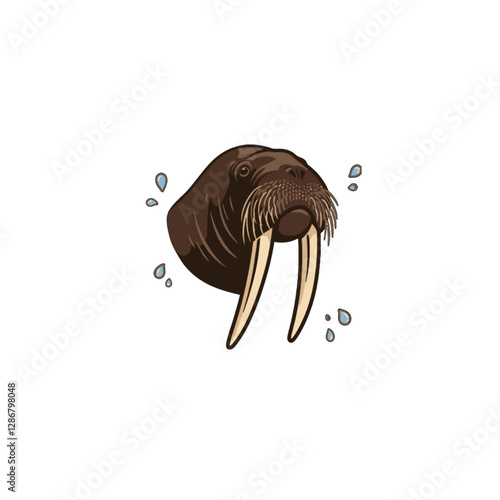 Walrus Vector Logo Design