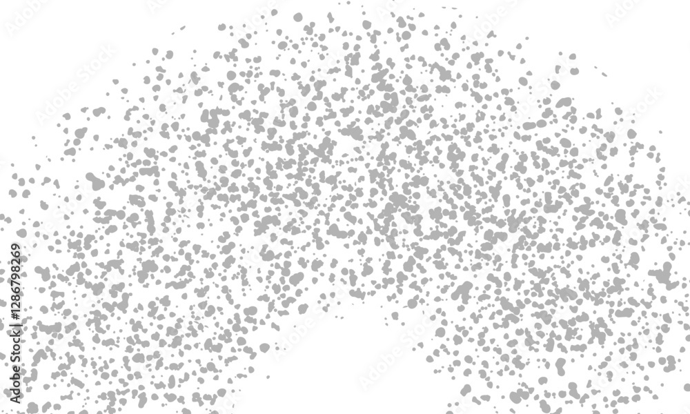 A grey and white image of a cloud with many small dots A grey and white image of a cloud with many small dots