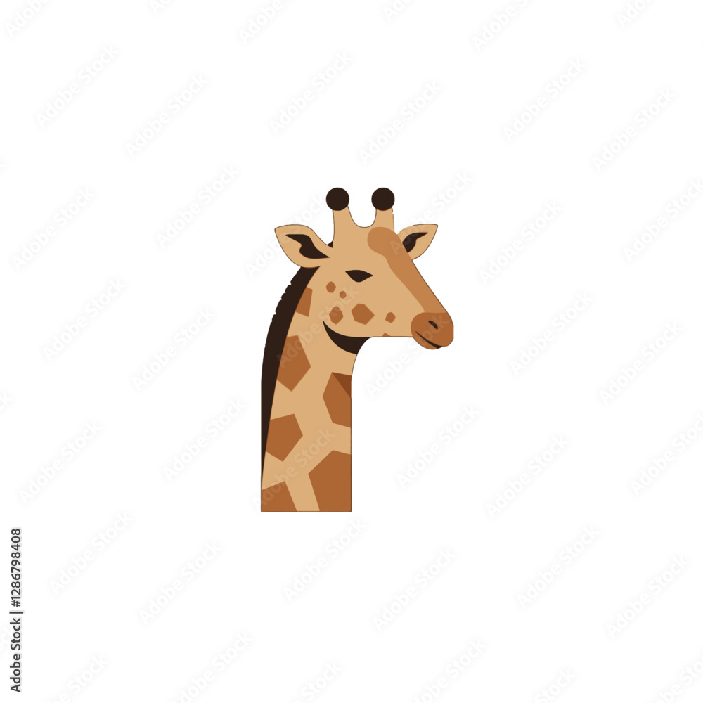 Giraffe Vector Logo Design Giraffe Vector Logo Design