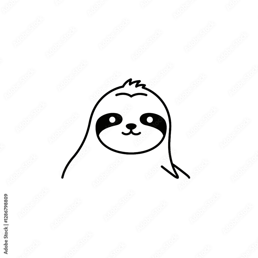 Fototapeta premium Sloth Vector Logo Design
