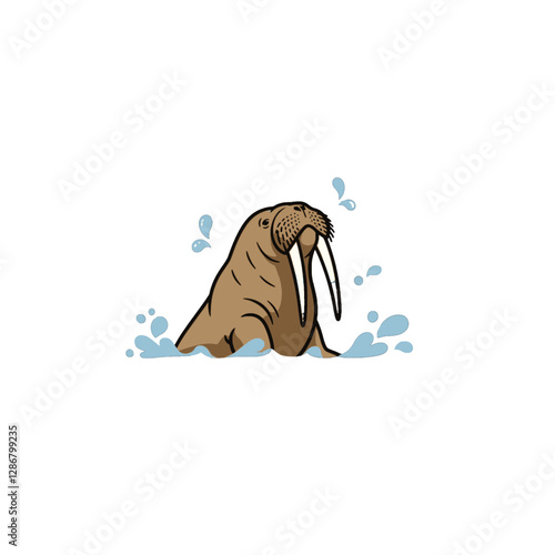 Walrus Vector Logo Design