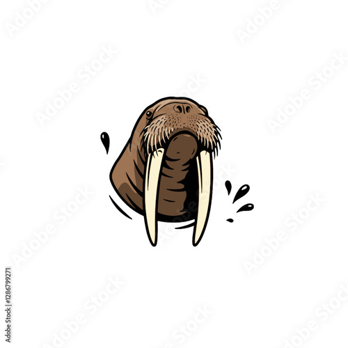 Walrus Vector Logo Design