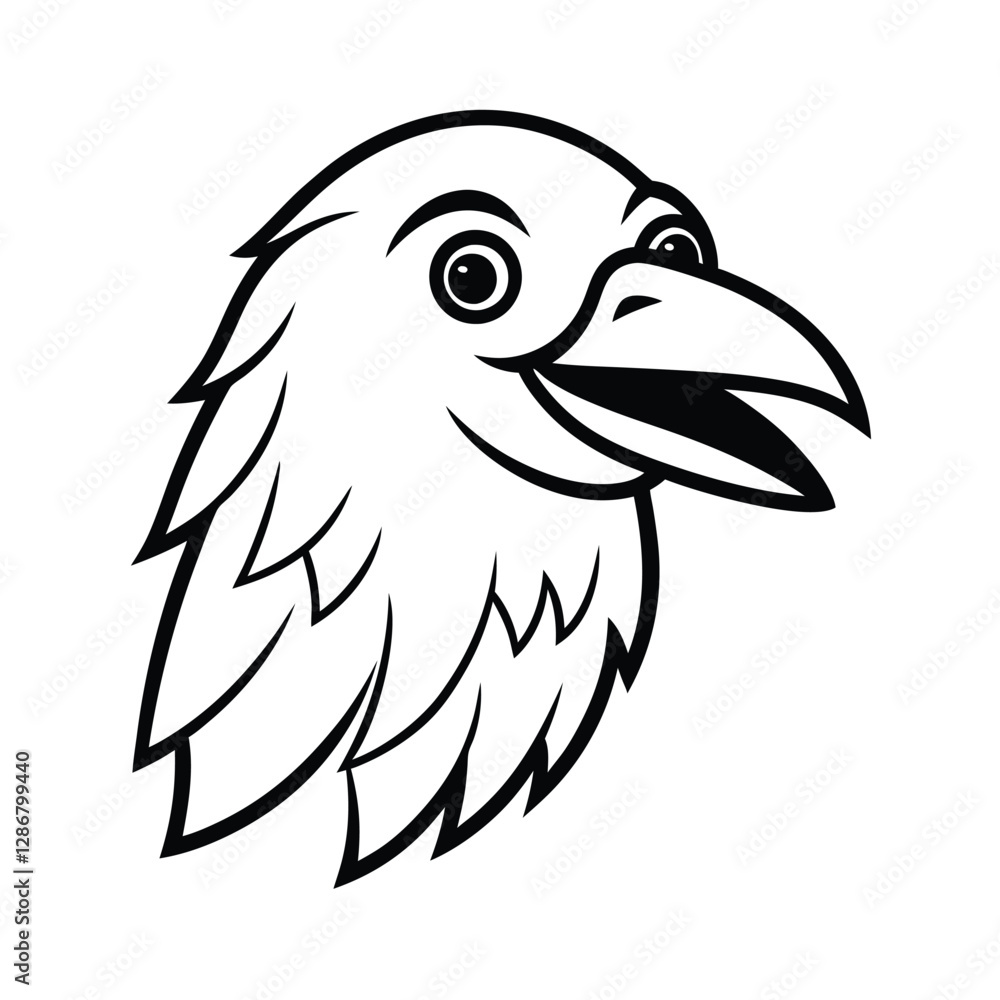 Obraz premium eagle head vector illustration