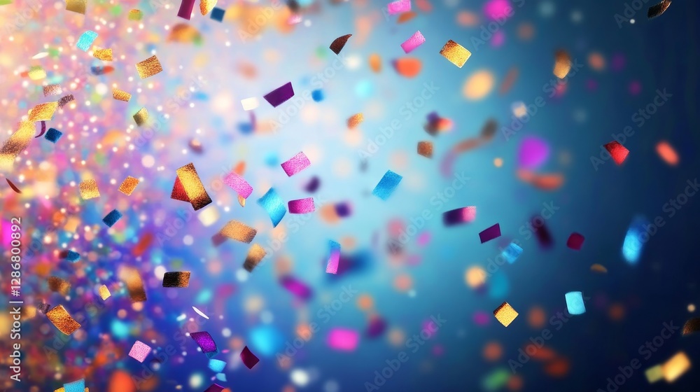 Colorful Confetti Burst Celebration Background, Party, Festive Celebration, Background Colorful Confetti Burst Celebration Background, Party, Festive Celebration, Background