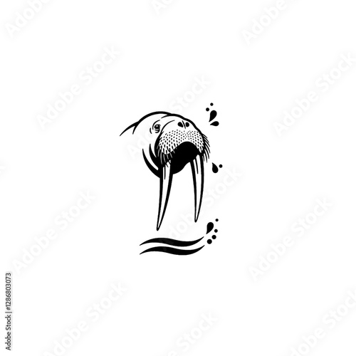 Walrus Vector Logo Design
