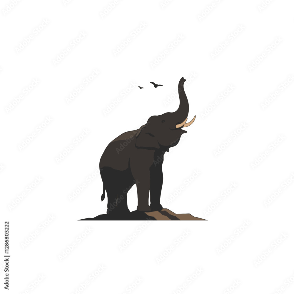 Obraz premium Elephant Vector Logo Design