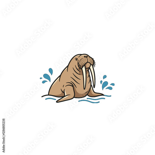 Walrus Vector Logo Design