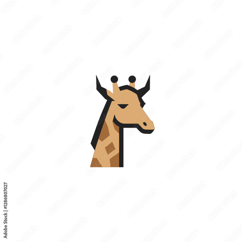 Fototapeta premium Giraffe Vector Logo Design