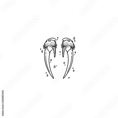 Walrus Vector Logo Design