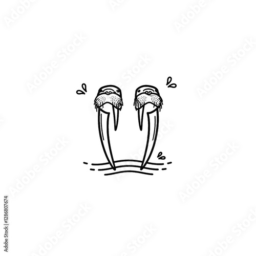 Walrus Vector Logo Design