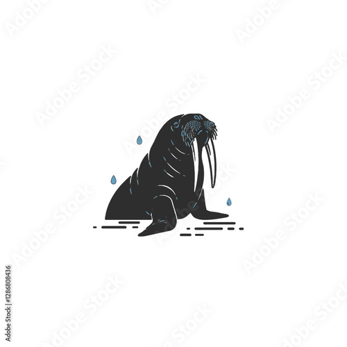 Walrus Vector Logo Design