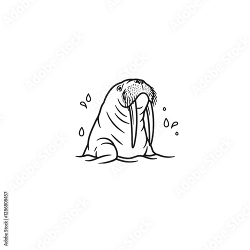 Walrus Vector Logo Design